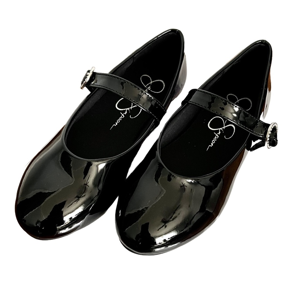 Amy Jeweled Buckle Ballet Flat in Black | Size 3